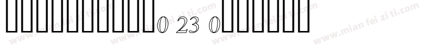 KSIGOKWUID0 23 0字体转换